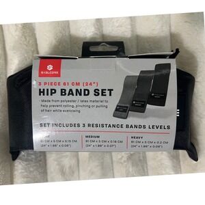 Skelcore 3 Piece 24" Hip Band Set Resistance‎ Levels Light Medium Heavy
